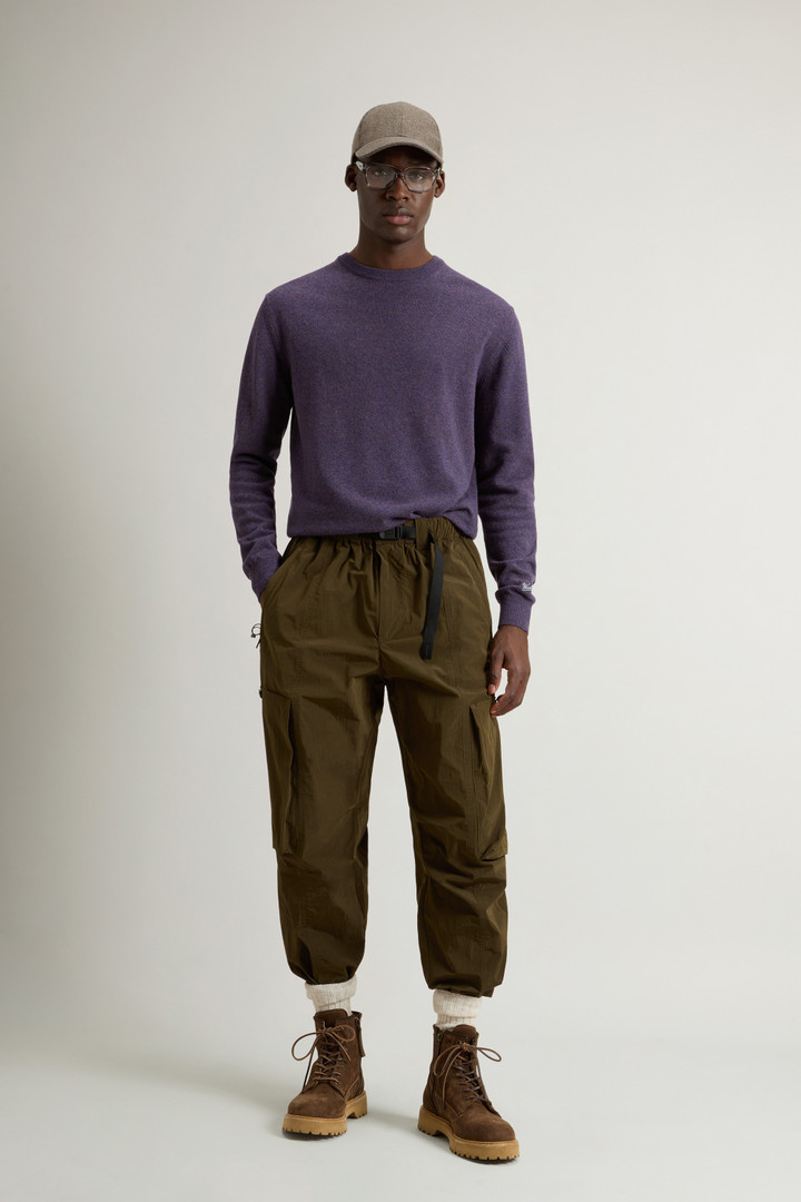 Pure Wool Crewneck Sweater Purple photo 2 | Woolrich