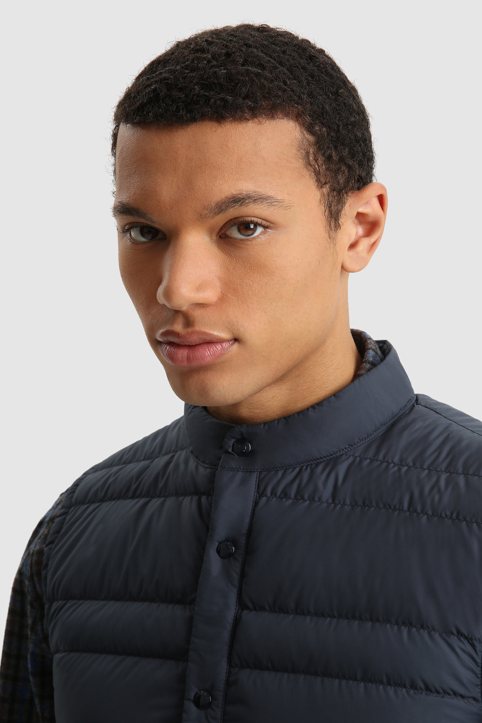 Lightweight Foldable Microfiber Vest Blue photo 5 | Woolrich