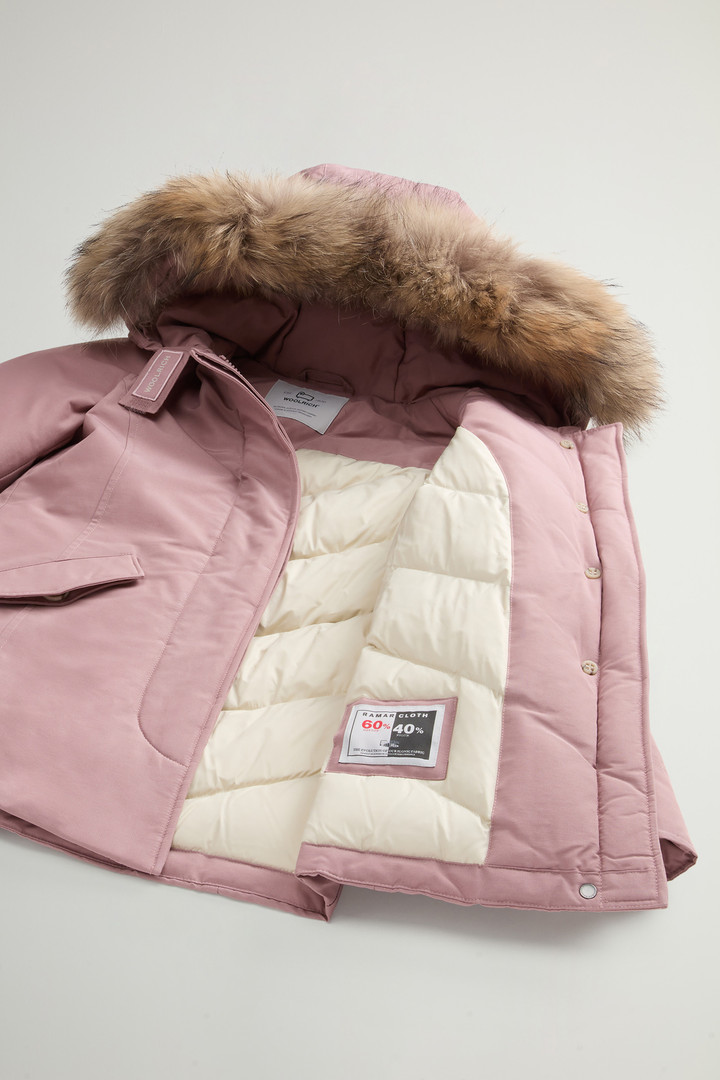 Girls' Arctic Parka with Detachable Fur Trim Pink photo 6 | Woolrich