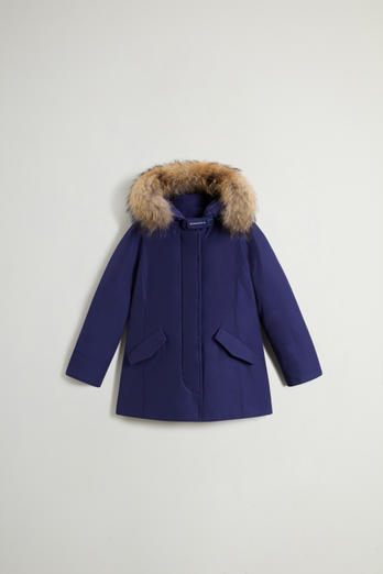 Girls' Arctic Parka with Detachable Fur Trim Purple | Woolrich