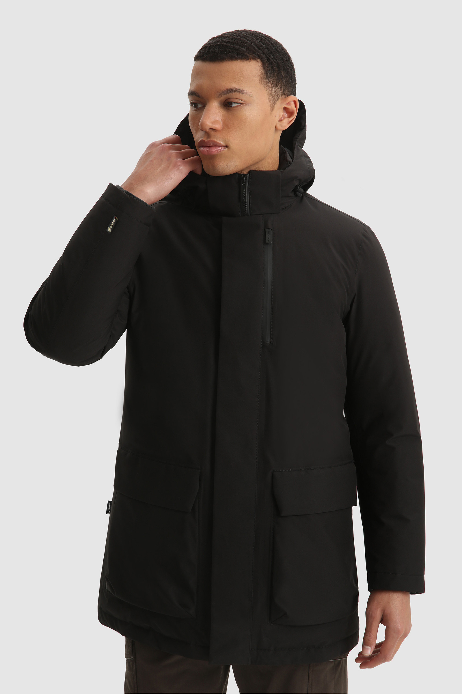 Men's GORE-TEX Urban Light Car Coat Black | Woolrich USA