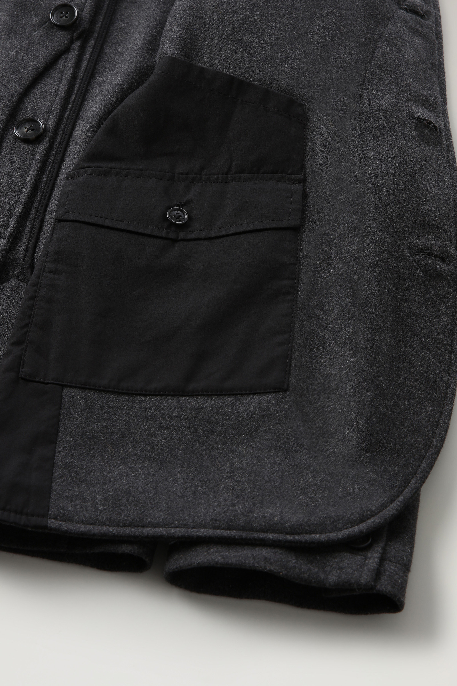 Upland-Blazer aus recycelter Wolle Schwarz photo 10 | Woolrich