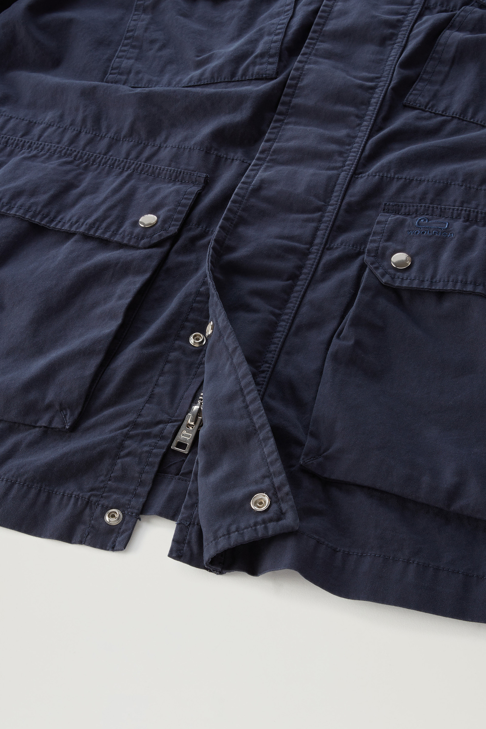 Garment-Dyed Field Jacket in Pure Cotton Blue photo 9 | Woolrich
