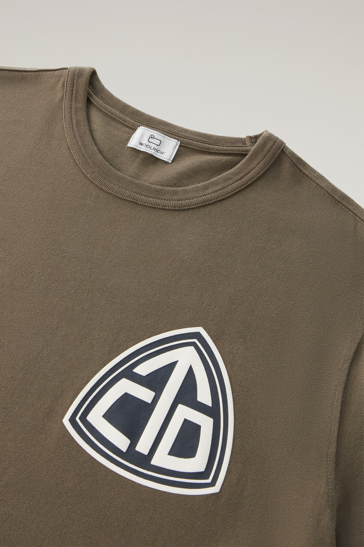 U.S. Trails T-shirt in Pure Cotton Green photo 2 | Woolrich