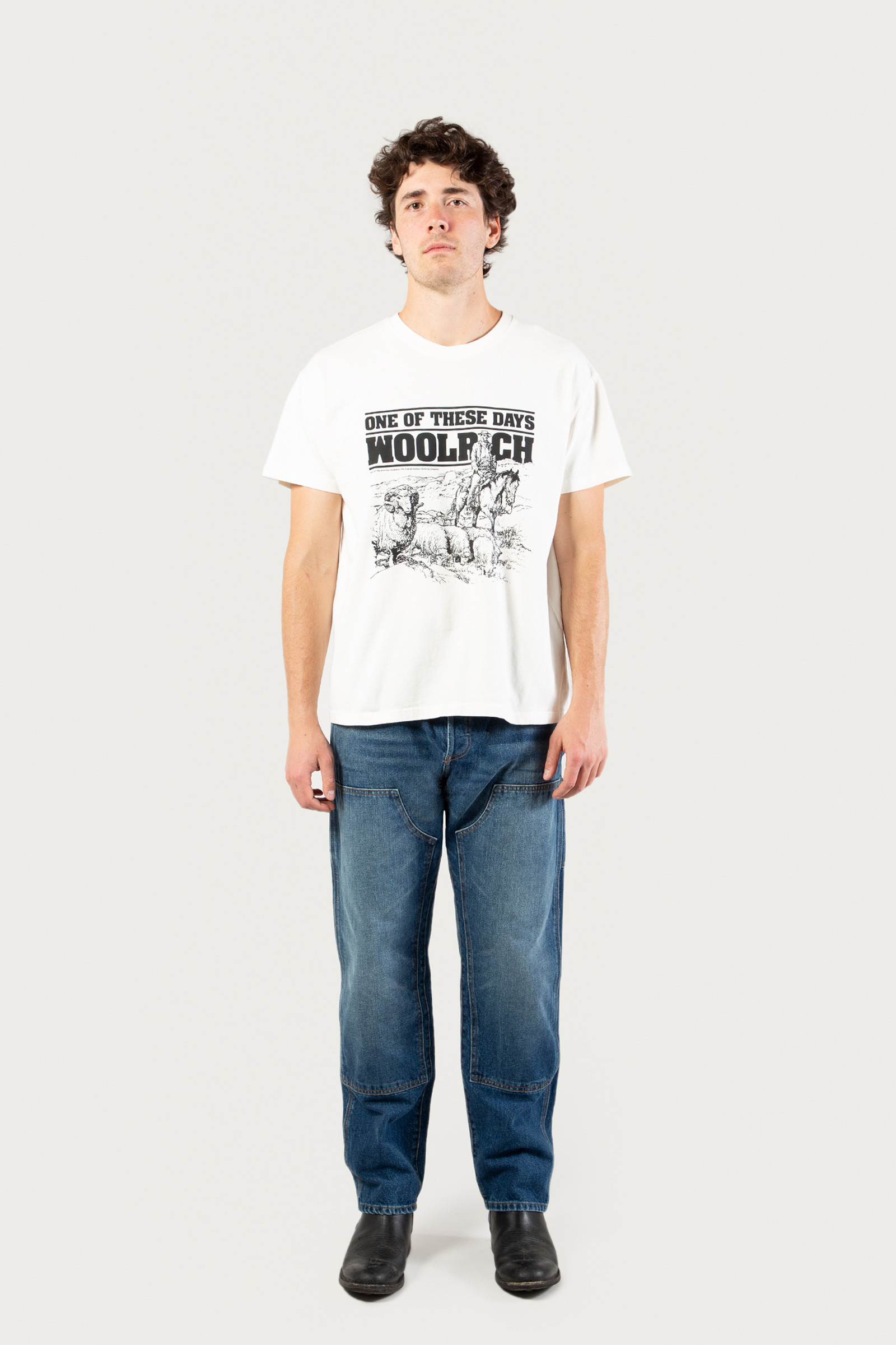 T-Shirt aus reiner Baumwolle - One Of These Days / Woolrich weiß photo 2 | Woolrich