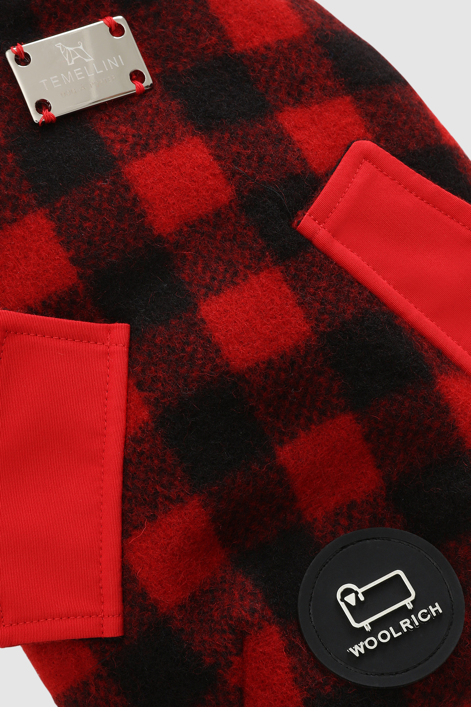 Temellini / Woolrich Small Dog Buffalo Check Overshirt Red photo 7 | Woolrich