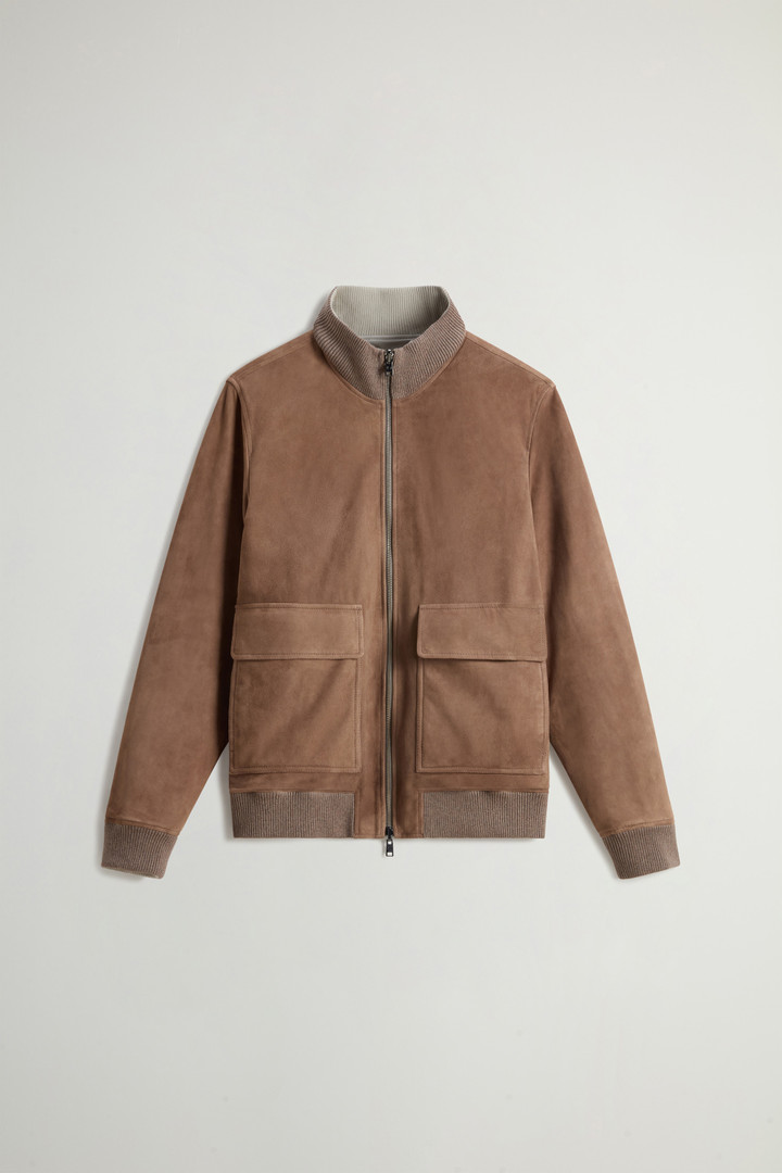 Double-Face Suede Bomber Jacket Brown photo 6 | Woolrich