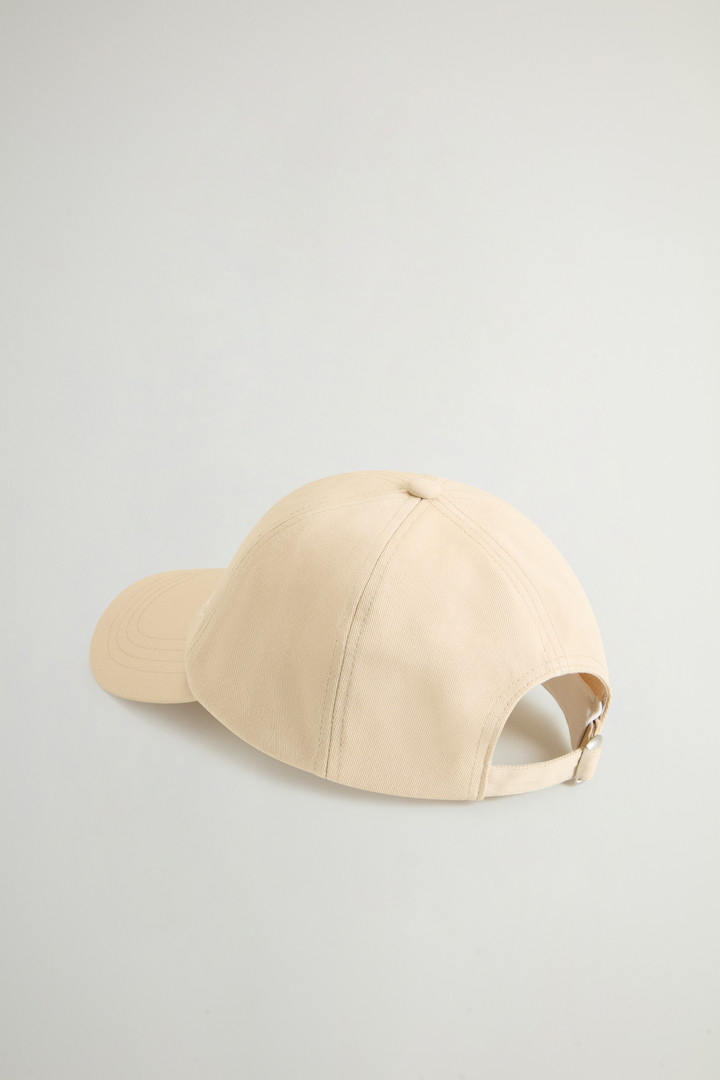 Cotton Twill Cap with Embroidered Logo Beige photo 2 | Woolrich