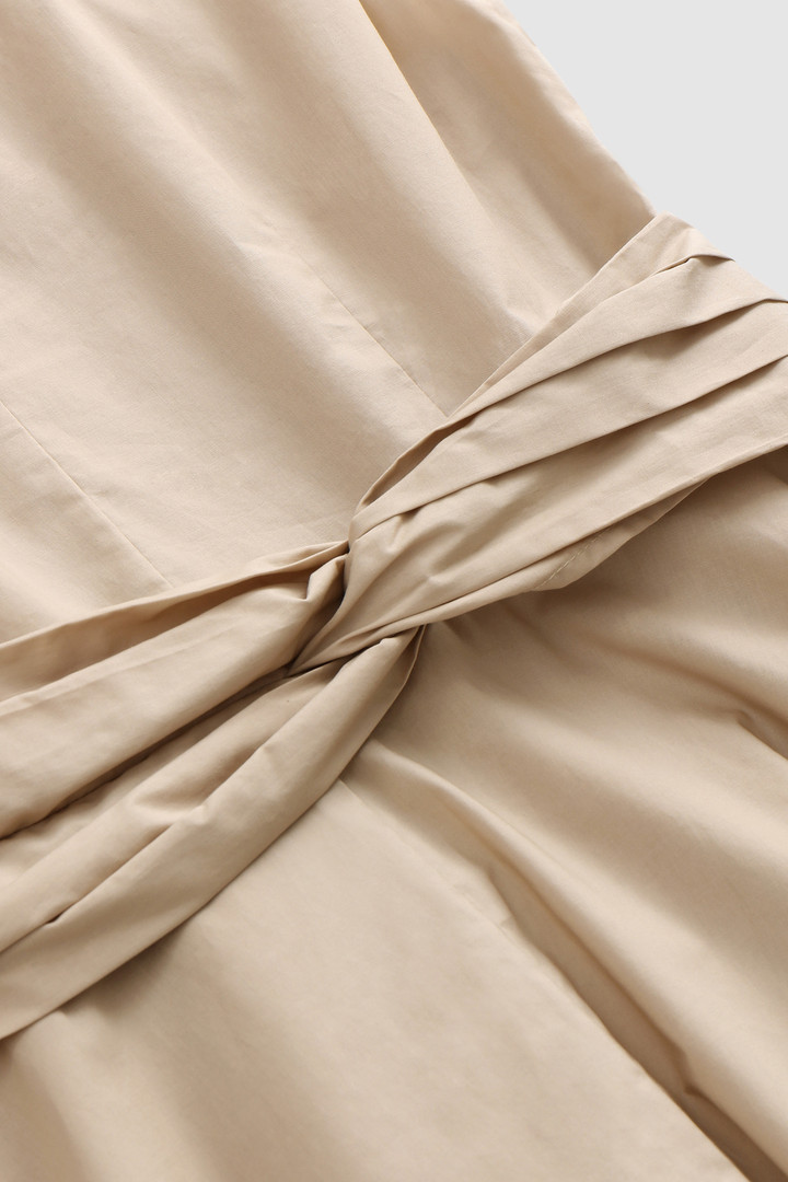 Short Dress in Cotton Poplin Beige photo 8 | Woolrich