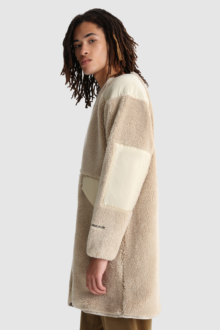Terra pile fleece long jacket