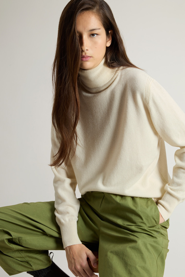 Pure Cashmere Sweater with High Neck White photo 4 | Woolrich