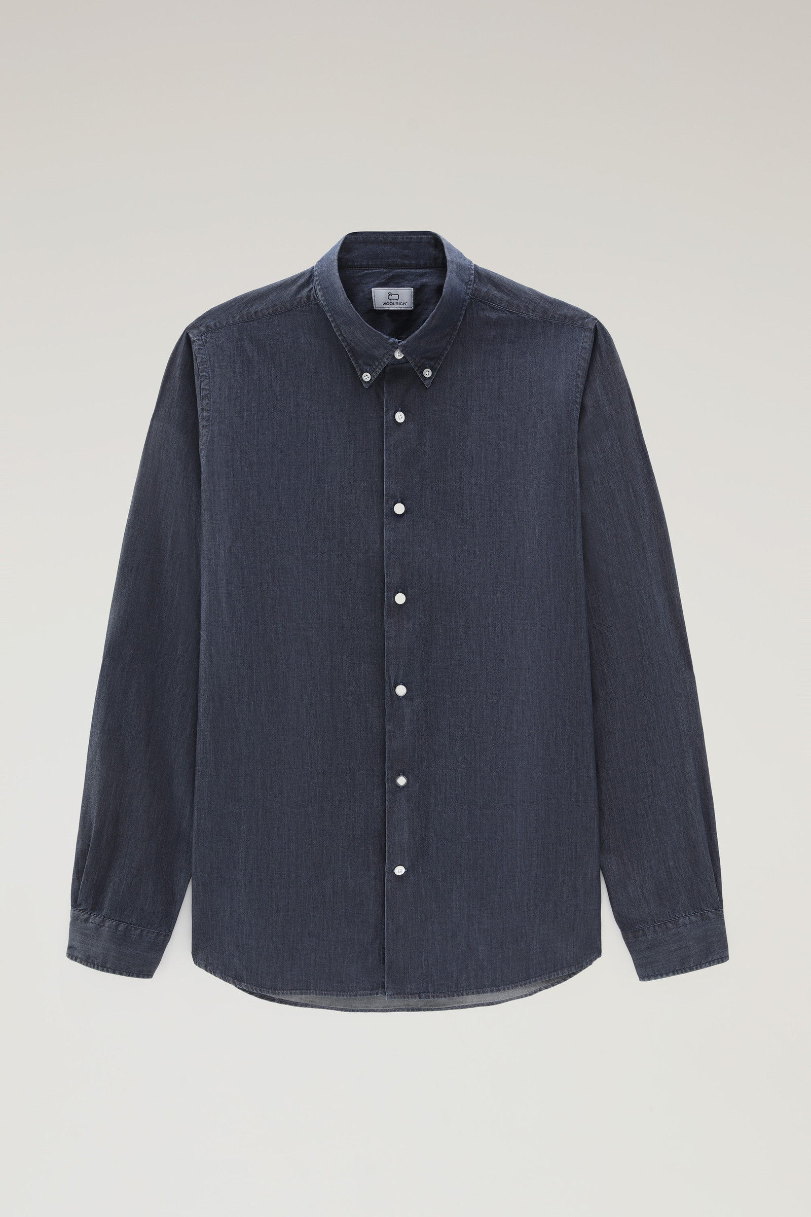 Shirt aus reinem Baumwoll-Chambray blau photo 5 | Woolrich