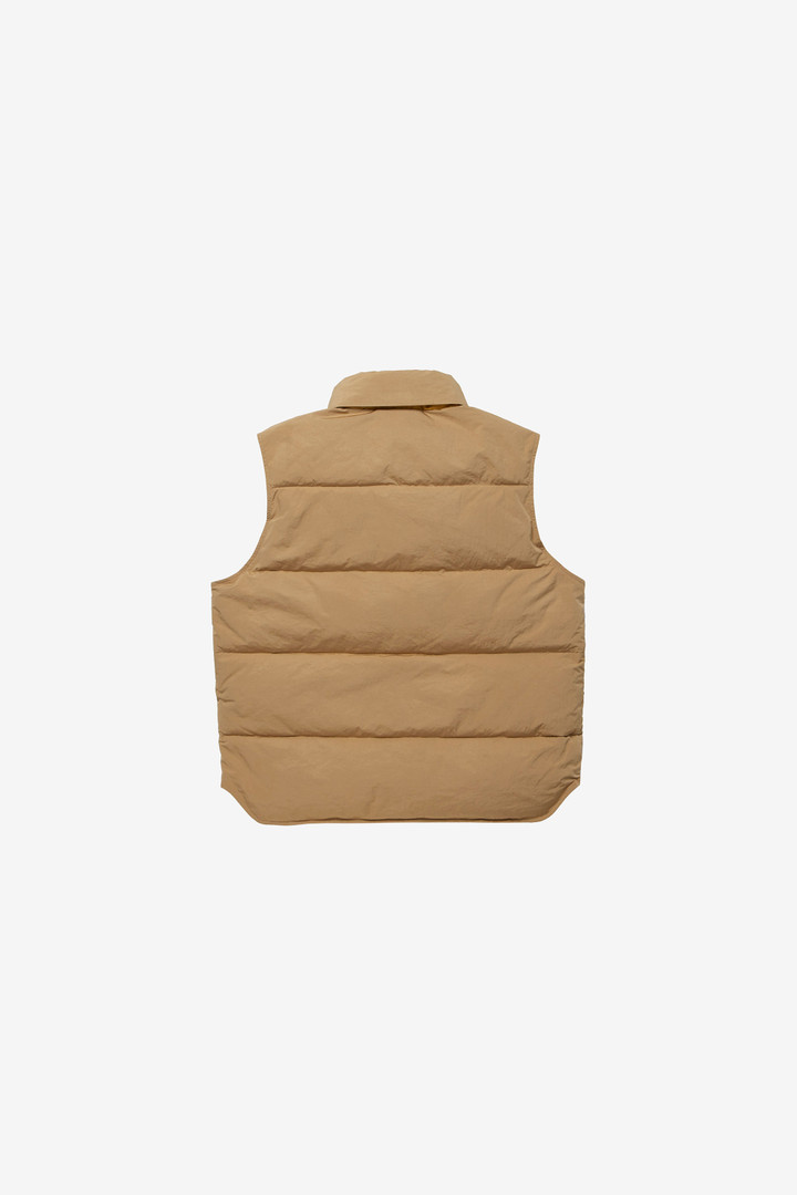 Nylon-Blend Quilted Vest with Foldaway Hood Beige photo 3 | Woolrich