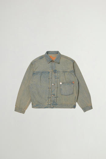 Jacket in Pure Cotton Denim Blue photo 1 | Woolrich