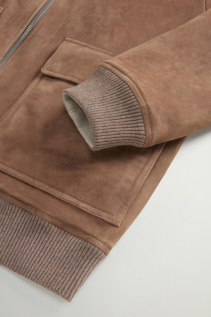 Double-Face Suede Bomber Jacket Brown photo 9 | Woolrich