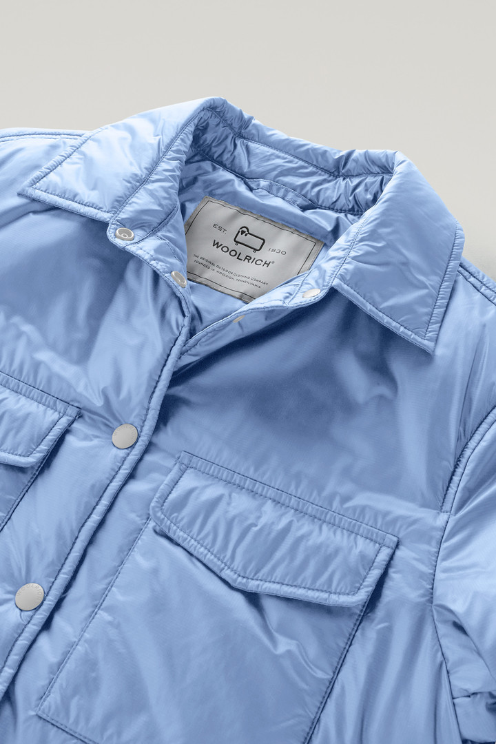 Padded Overshirt in Recycled Pertex Quantum Blue photo 6 | Woolrich