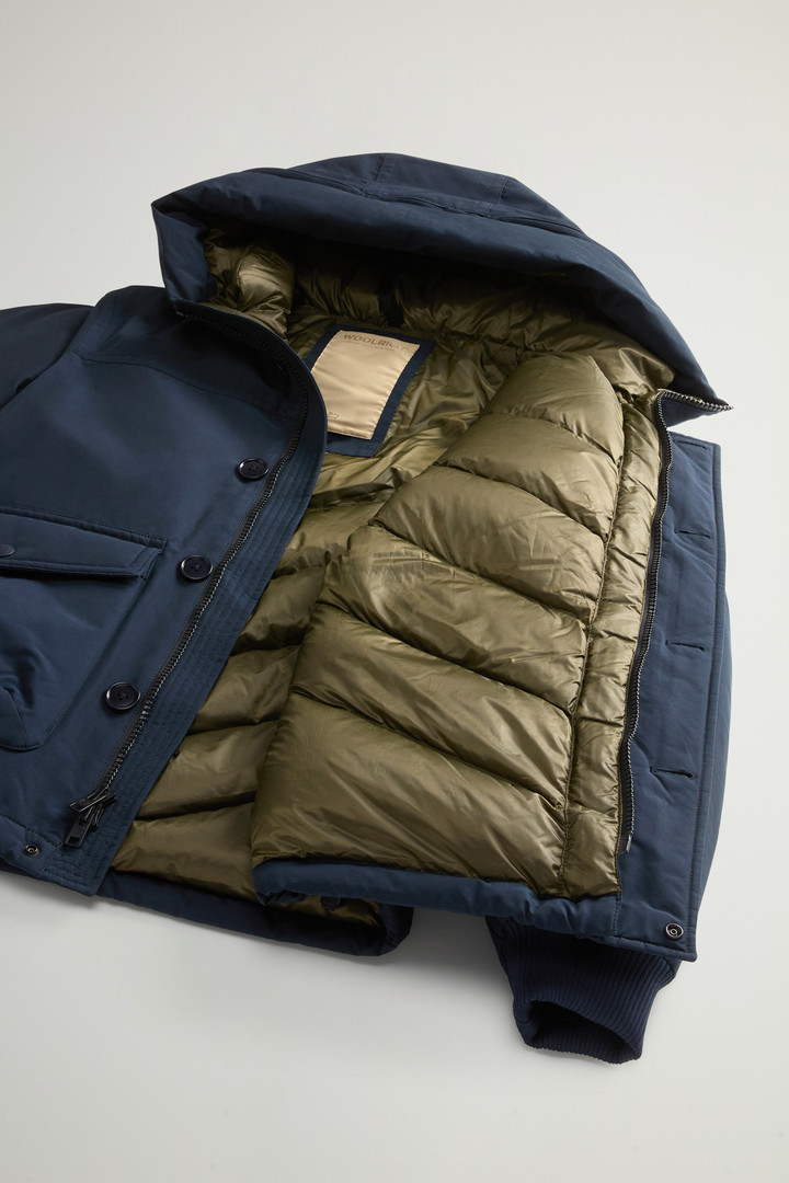 Ramar Cloth Bomber Jacket with Hood Blue photo 12 | Woolrich