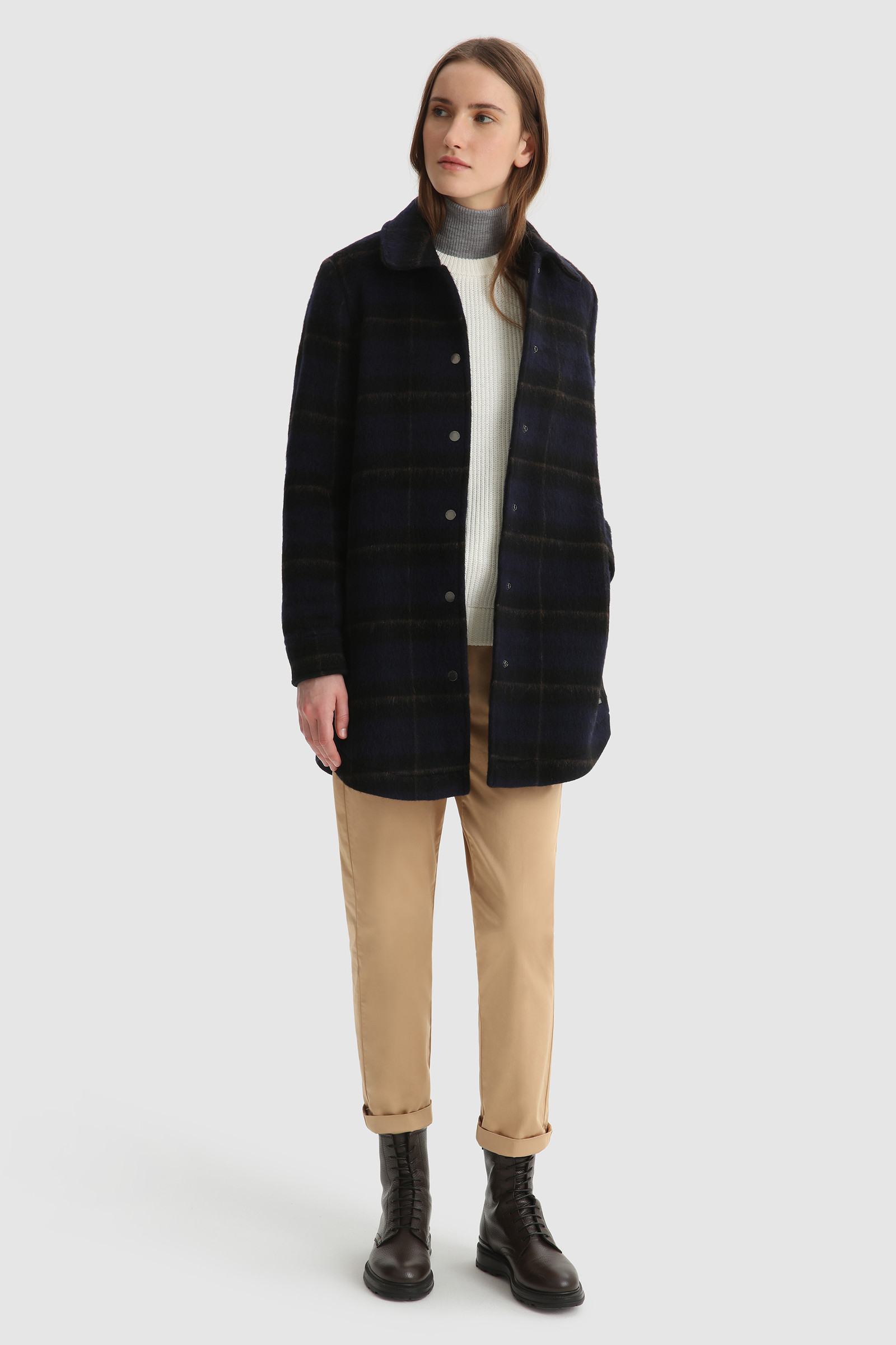 Wool Blend Overshirt Blue photo 2 | Woolrich