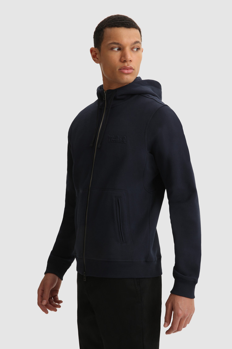 Luxe hoody met volledige rits
