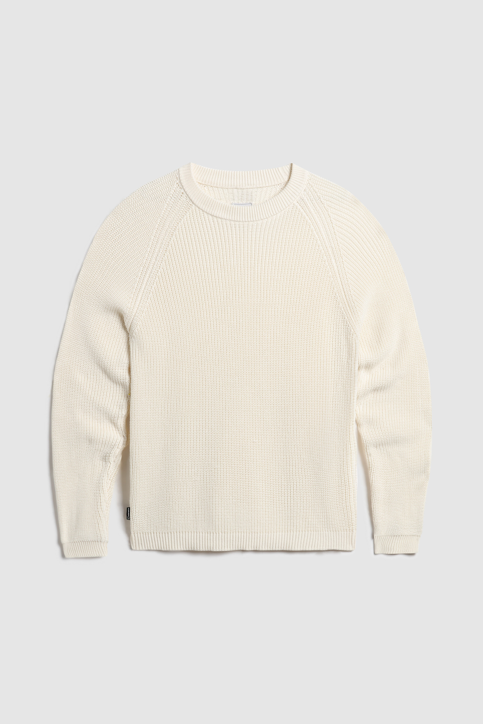 Pullover mit Rundhalsausschnitt aus Baumwollripp Weiß photo 4 | Woolrich