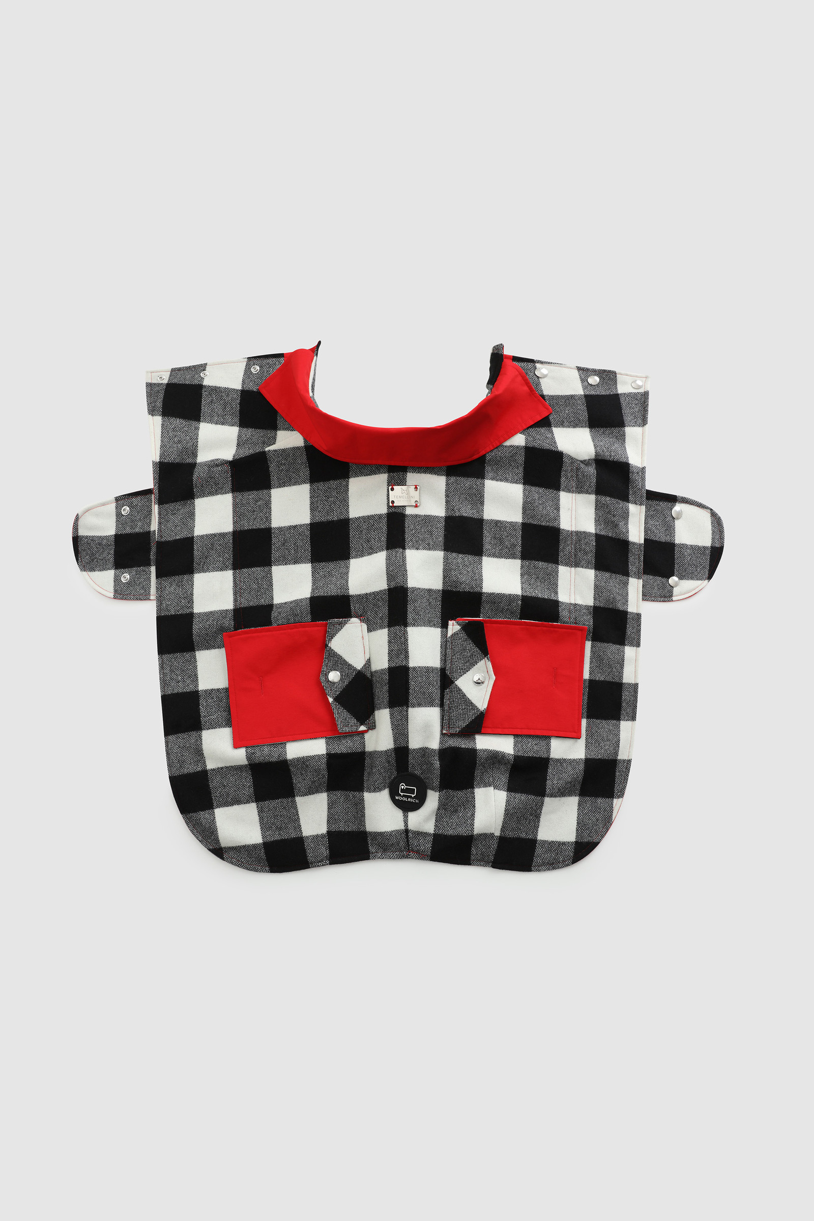 Maxi-camicia Buffalo Check per cani di taglia grande Temellini/Woolrich bianco photo 4 | Woolrich