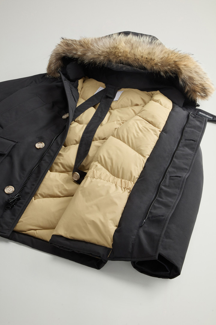 Arctic Anorak in Ramar Cloth with Detachable Fur Black photo 9 | Woolrich