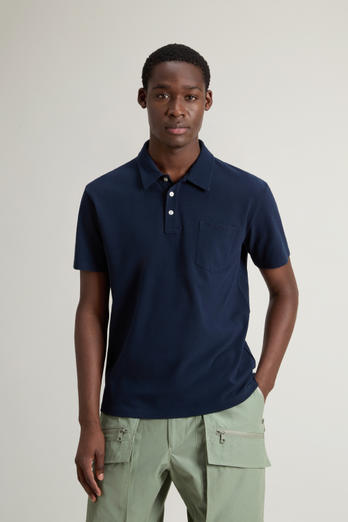 ICE COTTON POLO Bleu | Woolrich