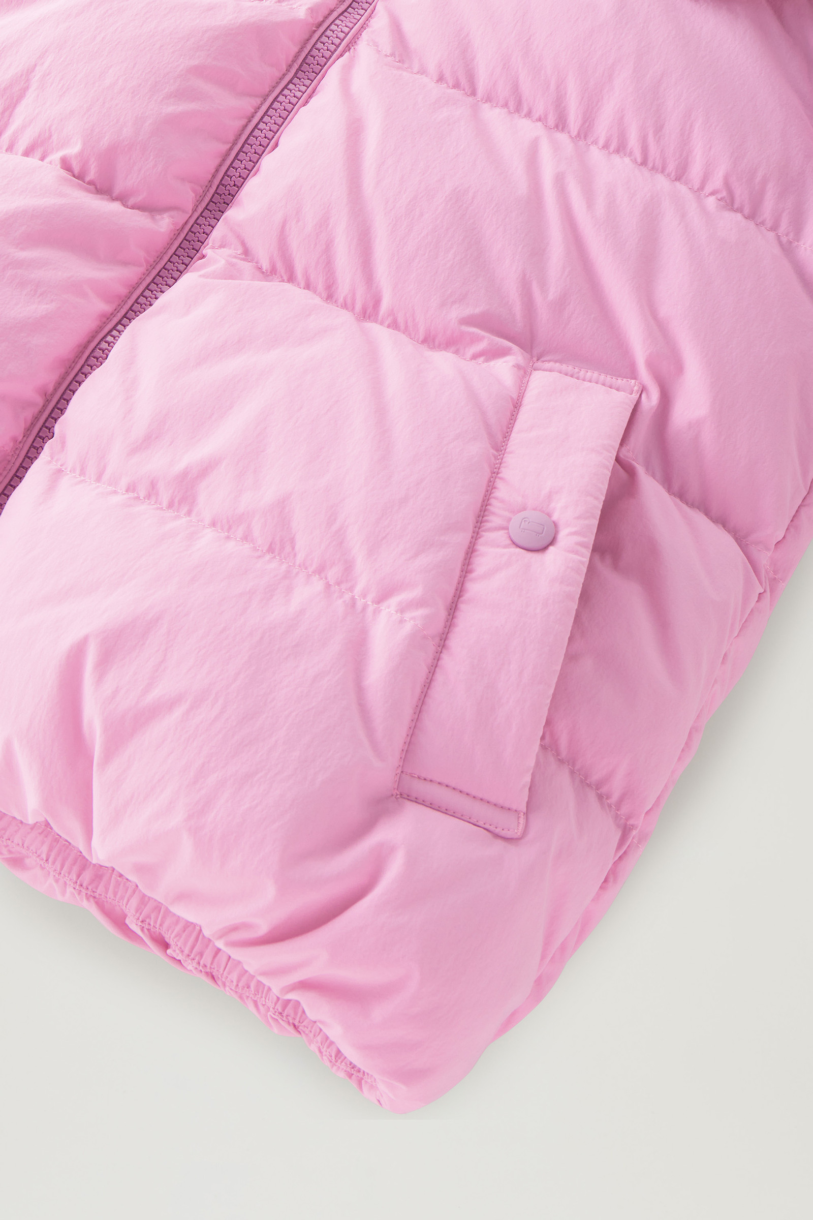 Piumino in nylon Eco Taslan con cappuccio removibile rosa photo 9 | Woolrich