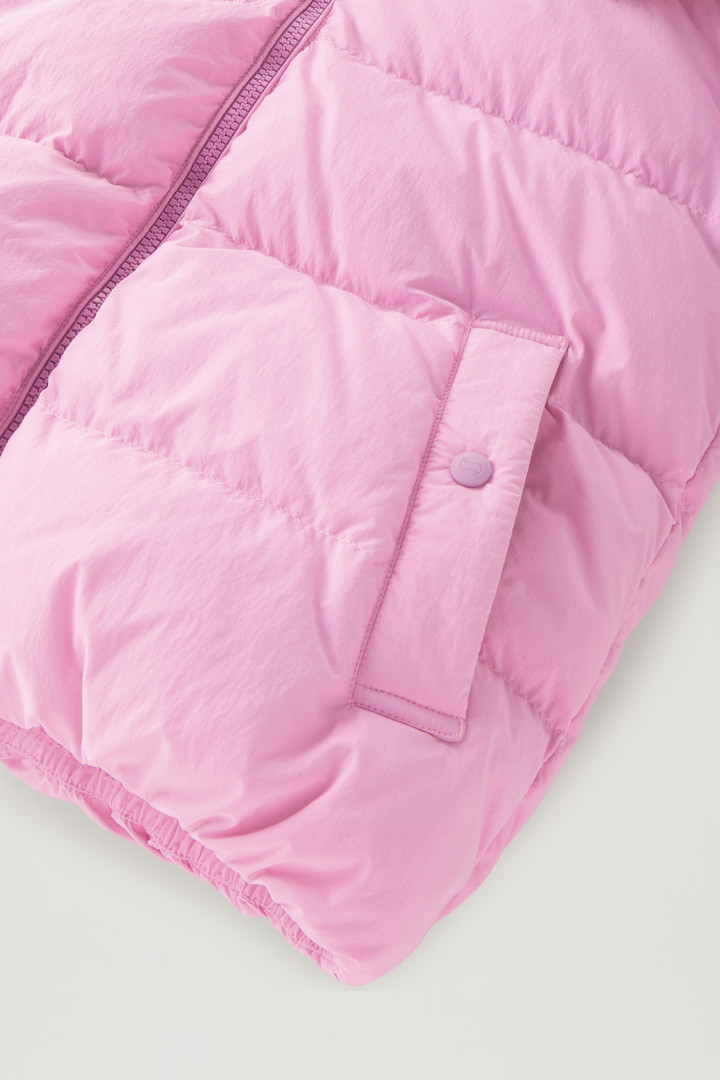 Quilted Down Jacket in Eco Taslan Nylon with Detachable Hood Pink photo 9 | Woolrich
