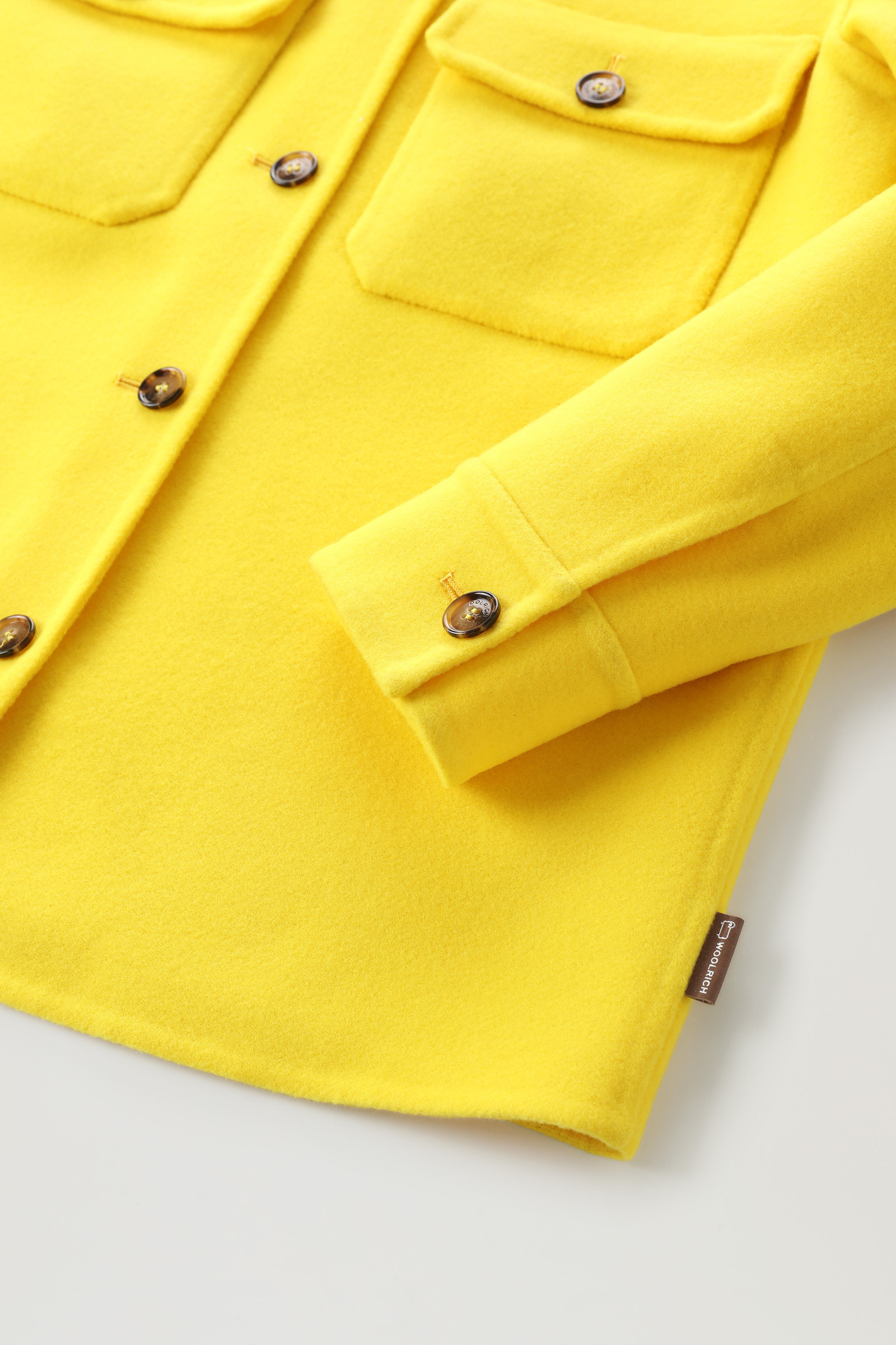 Manteco Virgin Double Wool Overshirt Yellow photo 7 | Woolrich