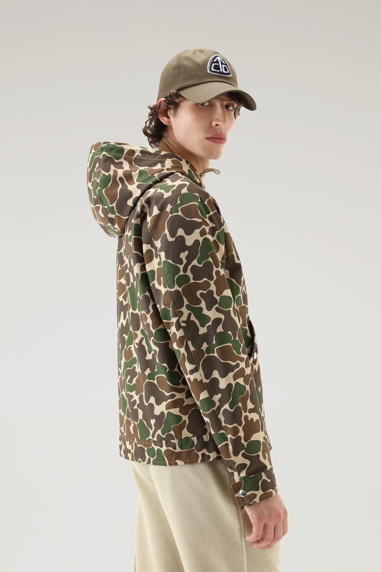 Jacke Lobster mit Camouflage-Print aus Ramar grün photo 3 | Woolrich