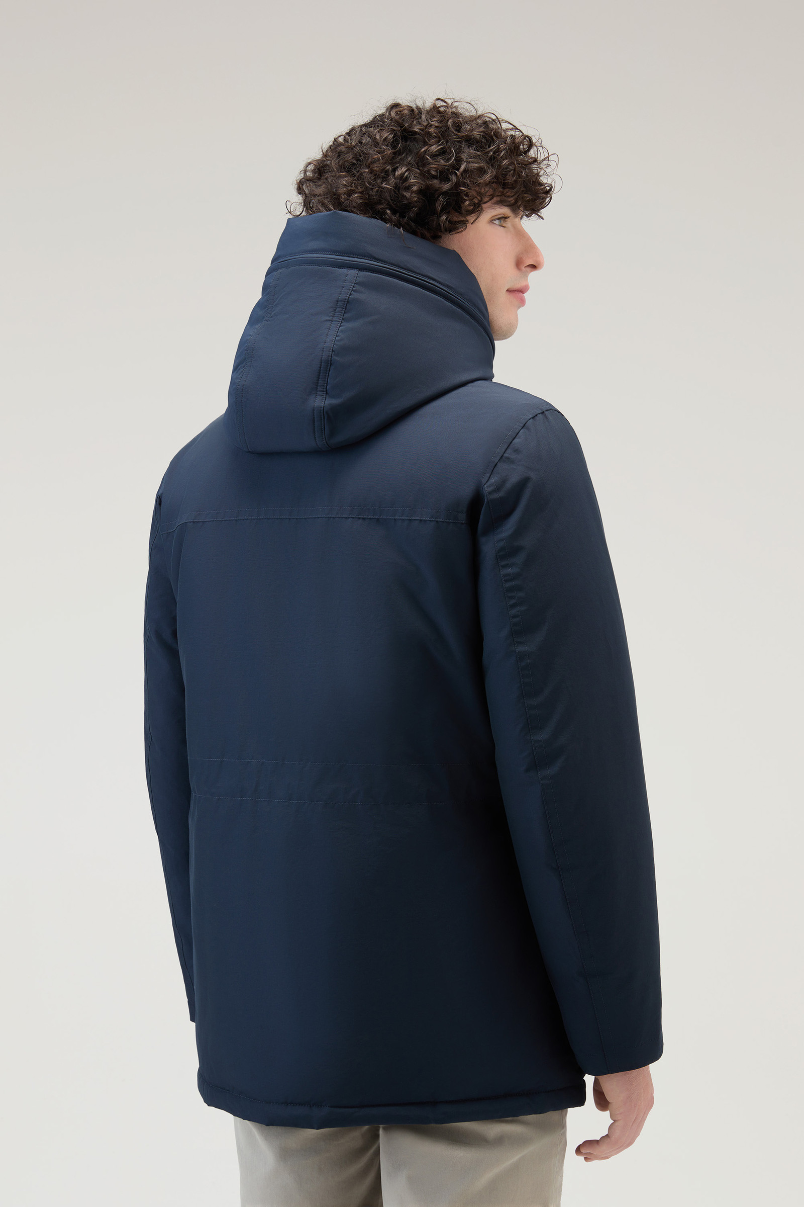 Men's Arctic Parka Evolution in Ramar Cloth Blue | Woolrich UK