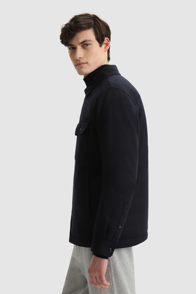 Chemise matelassée Alaskan en laine italienne recyclée