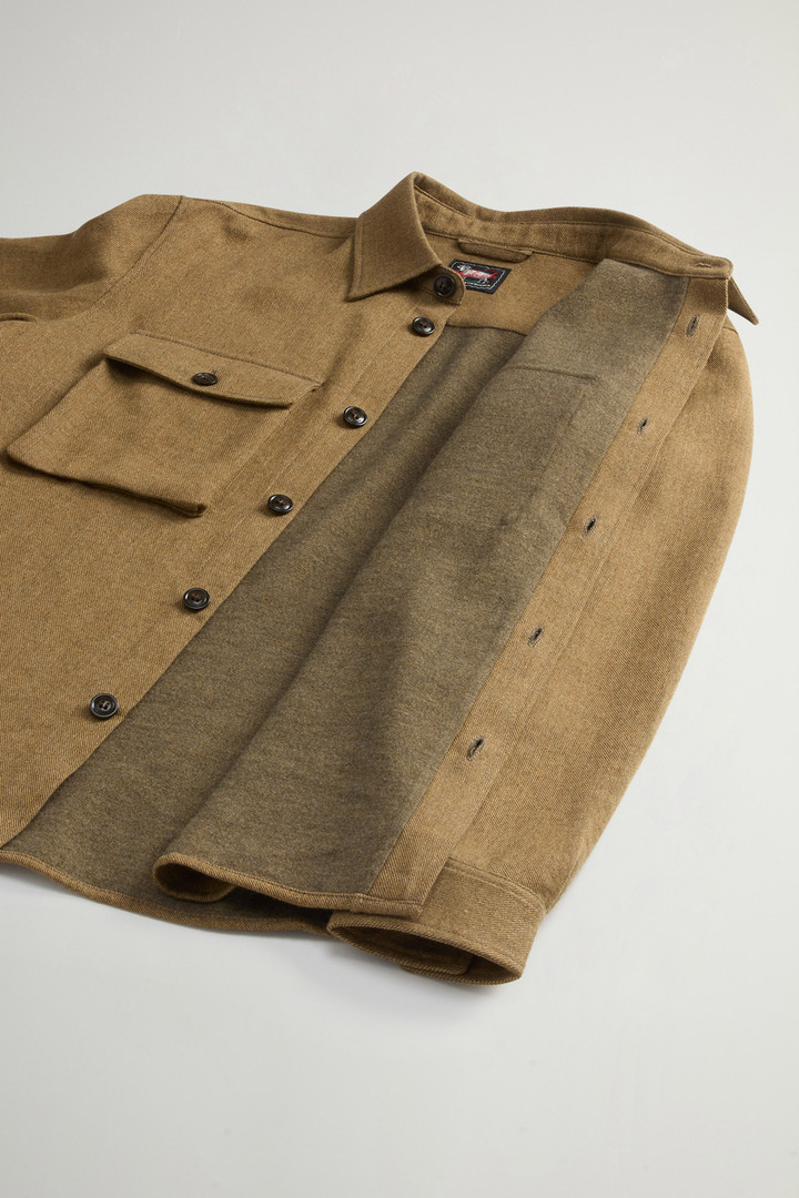 Giacca a camicia in misto lino, lana vergine italiana e cashmere by Todd Snyder Beige photo 8 | Woolrich
