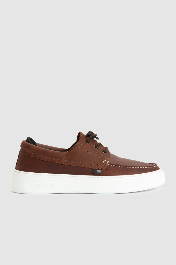 Chaussures de bateau en cuir hydrofuge