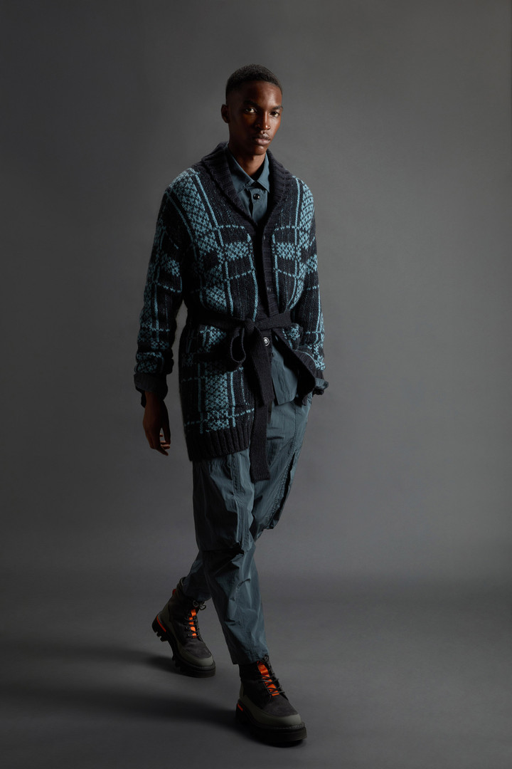 Cardigan in misto lana e alpaca by Todd Snyder Blu photo 2 | Woolrich