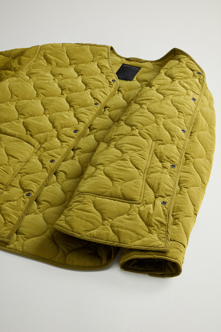 Lightweight Down Jacket in Waxed Ripstop Nylon by Todd Snyder Yellow photo 8 | Woolrich