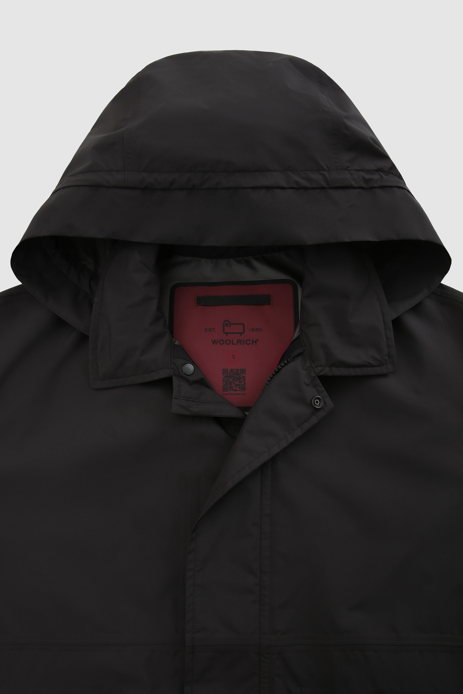 Abrigo Delaware ultraligero impermeable en Pertex® Revolve negro photo 7 | Woolrich