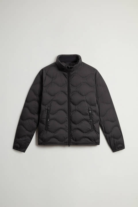 Lightweight Down Jacket in Microfiber with Onion Quilting Black | Woolrich