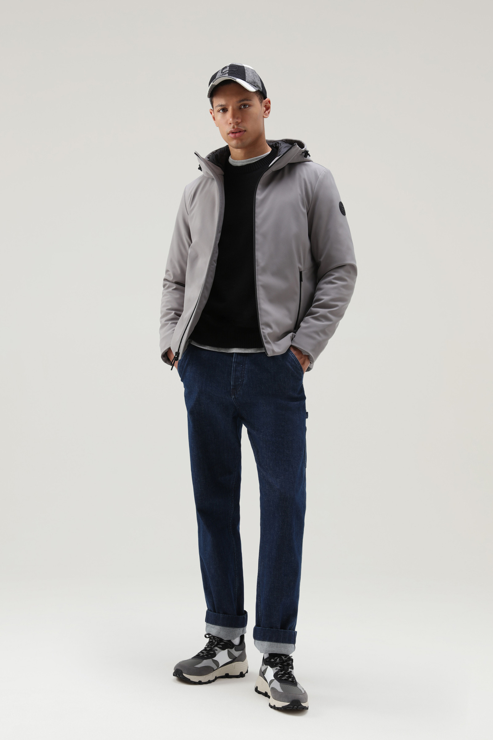 Pacific Softshell Jacket Grey photo 2 | Woolrich