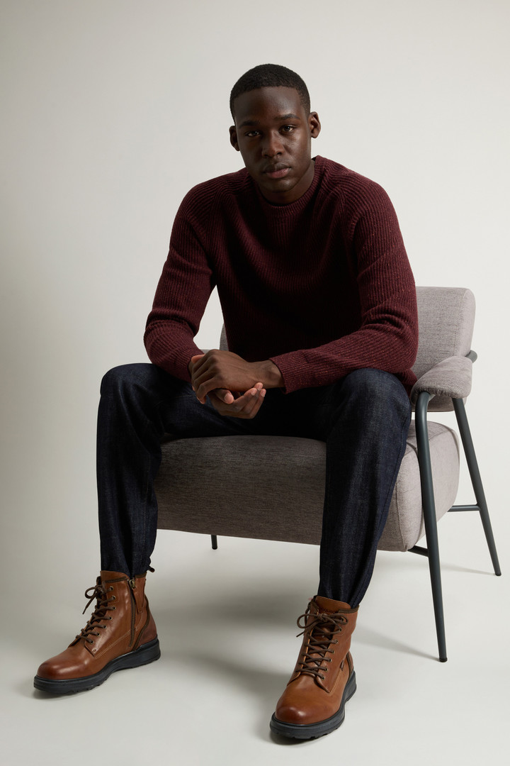 Grove Lace-Up Boots in Cowhide Leather Brown photo 7 | Woolrich