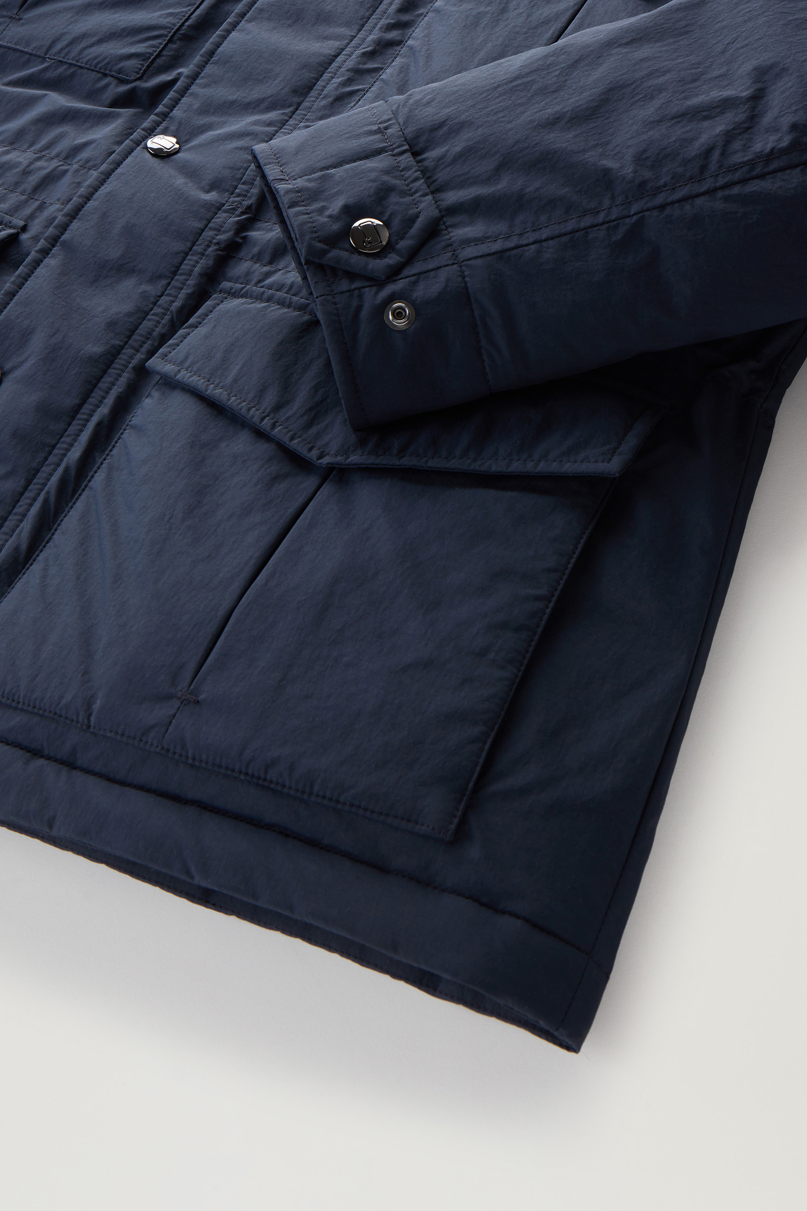 Aleutian Feldjacke aus Taslan-Nylon mit abnehmbarer Kapuze blau photo 9 | Woolrich