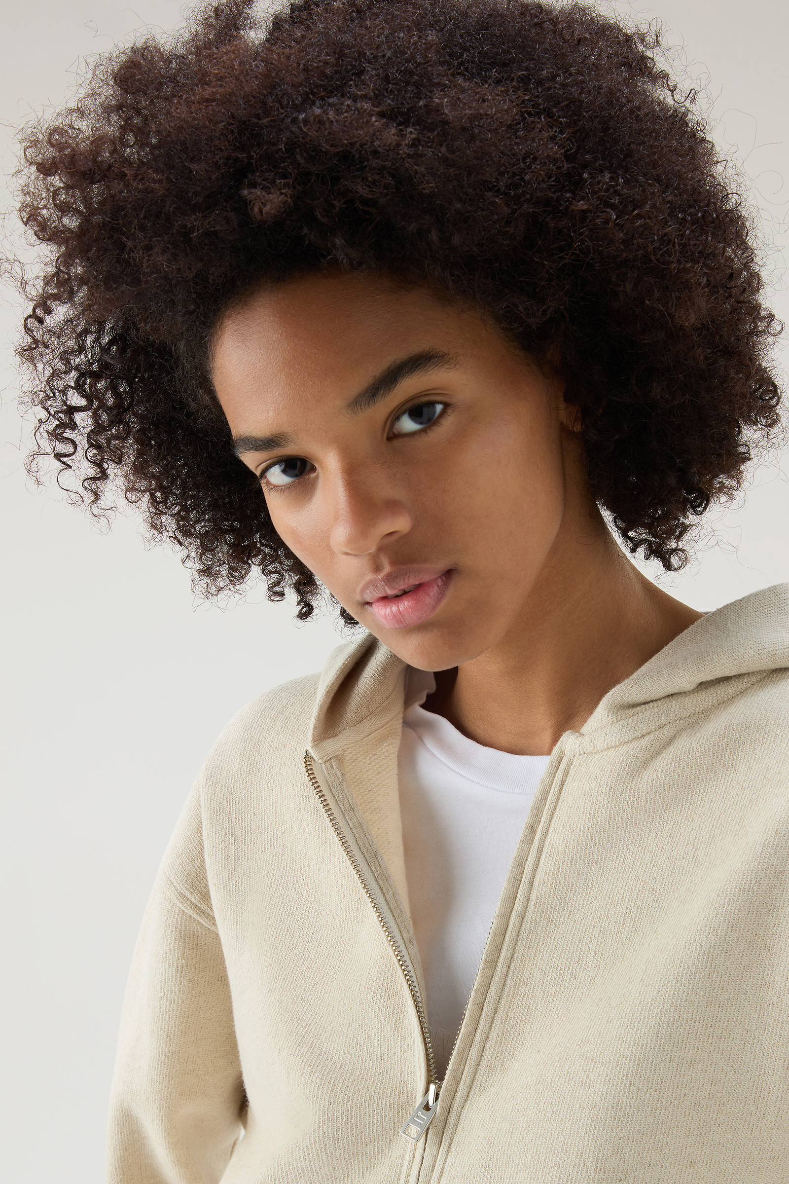Kapuzenjacke aus Baumwoll-Leinen-Mischung beige photo 4 | Woolrich