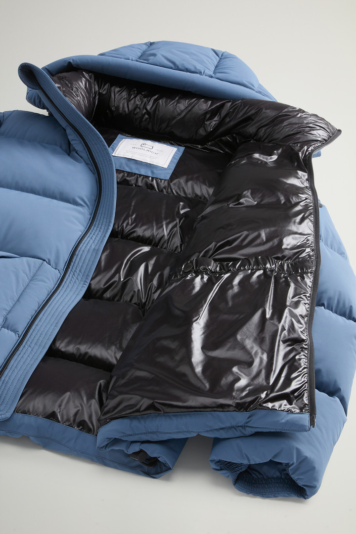 Sierra Supreme Down Jacket in Stretch Nylon Blue photo 10 | Woolrich