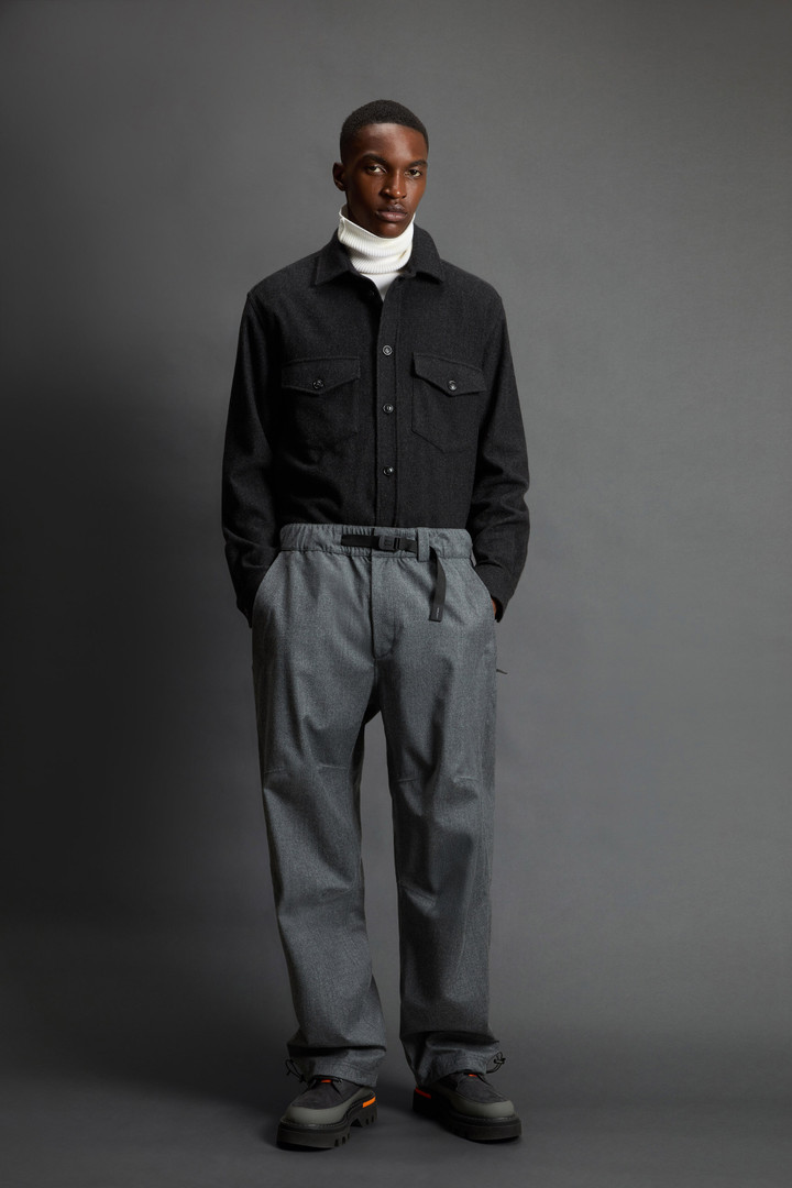 Pantaloni in pura lana vergine italiana a tre strati by Todd Snyder Grigio photo 1 | Woolrich