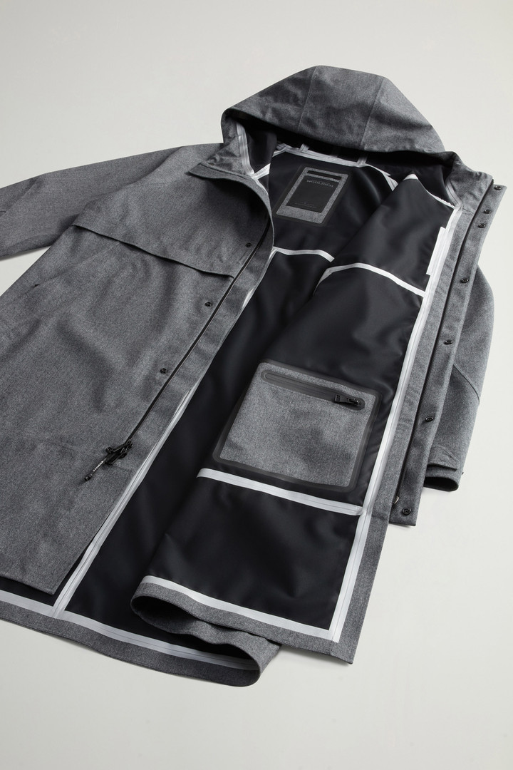 Cappotto in pura lana vergine italiana con cappuccio by Todd Snyder Grigio photo 10 | Woolrich