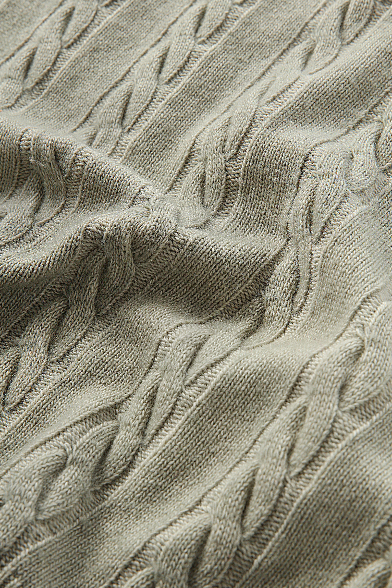 Garment-dyed Cable-knit Skirt Green photo 6 | Woolrich