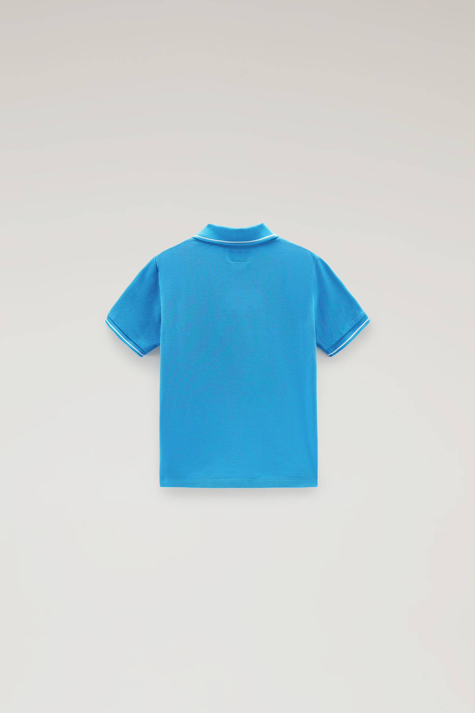 Boys' Monterey Polo in Stretch Cotton Piquet Blue photo 2 | Woolrich