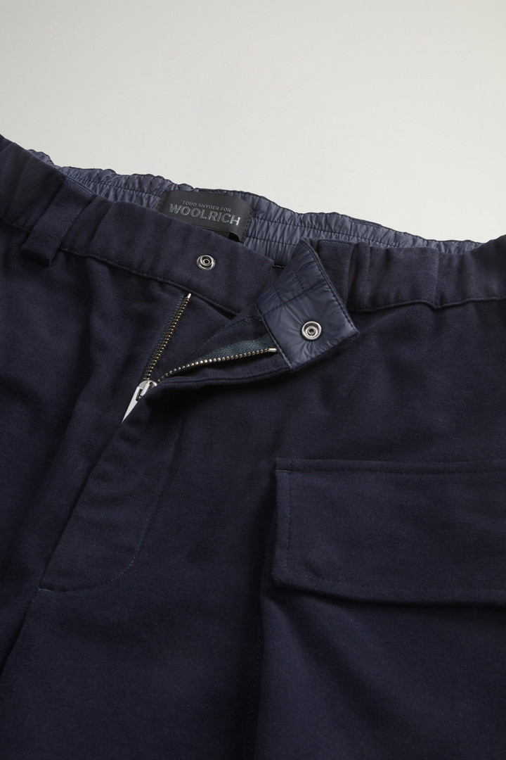 Pantaloni in cotone elasticizzato by Todd Snyder Blu photo 5 | Woolrich