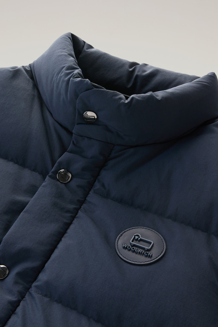 Aleutian Padded Vest in Taslan Nylon Blue photo 3 | Woolrich